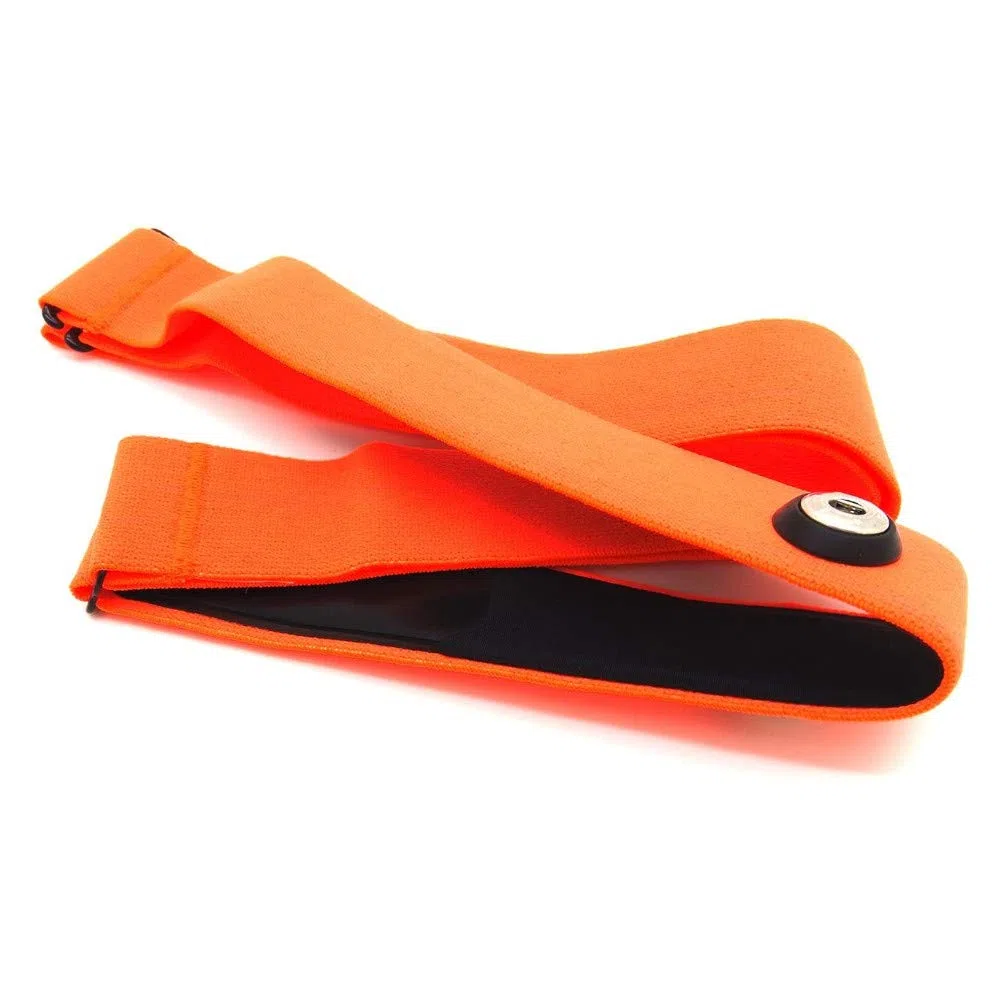 1neiSmartech Bande élastique réglable pour cardio-fréquencemètre Garmin polaire Wahoo Bryton Bracelet en tissu haut de gamme en nylon et spandex avec fixation capteurs de distance 45 mm