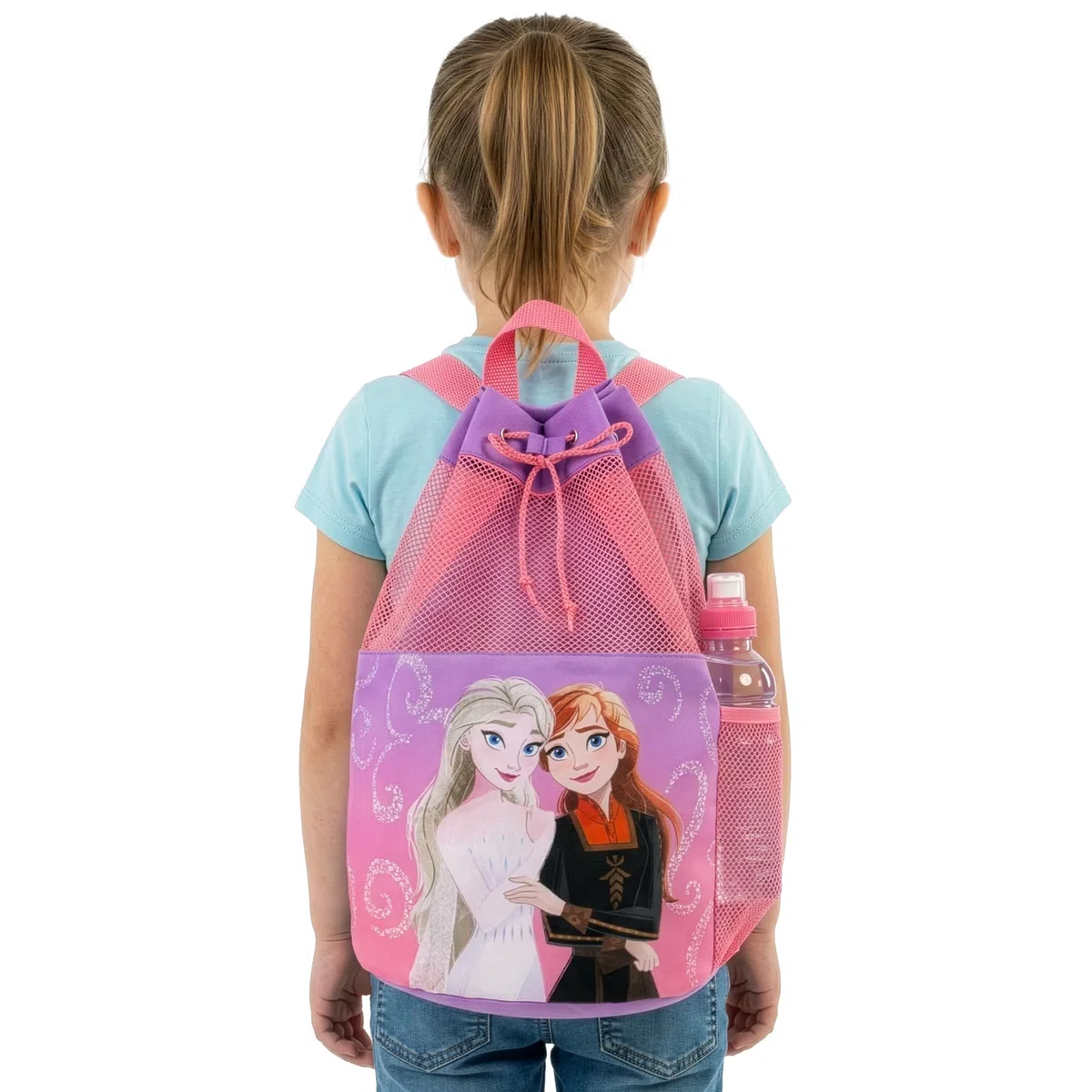 Disney Sac de natation La Reine des Neiges, sacs de natation Anna et Elsa, sac pour filles avec cordon de serrage