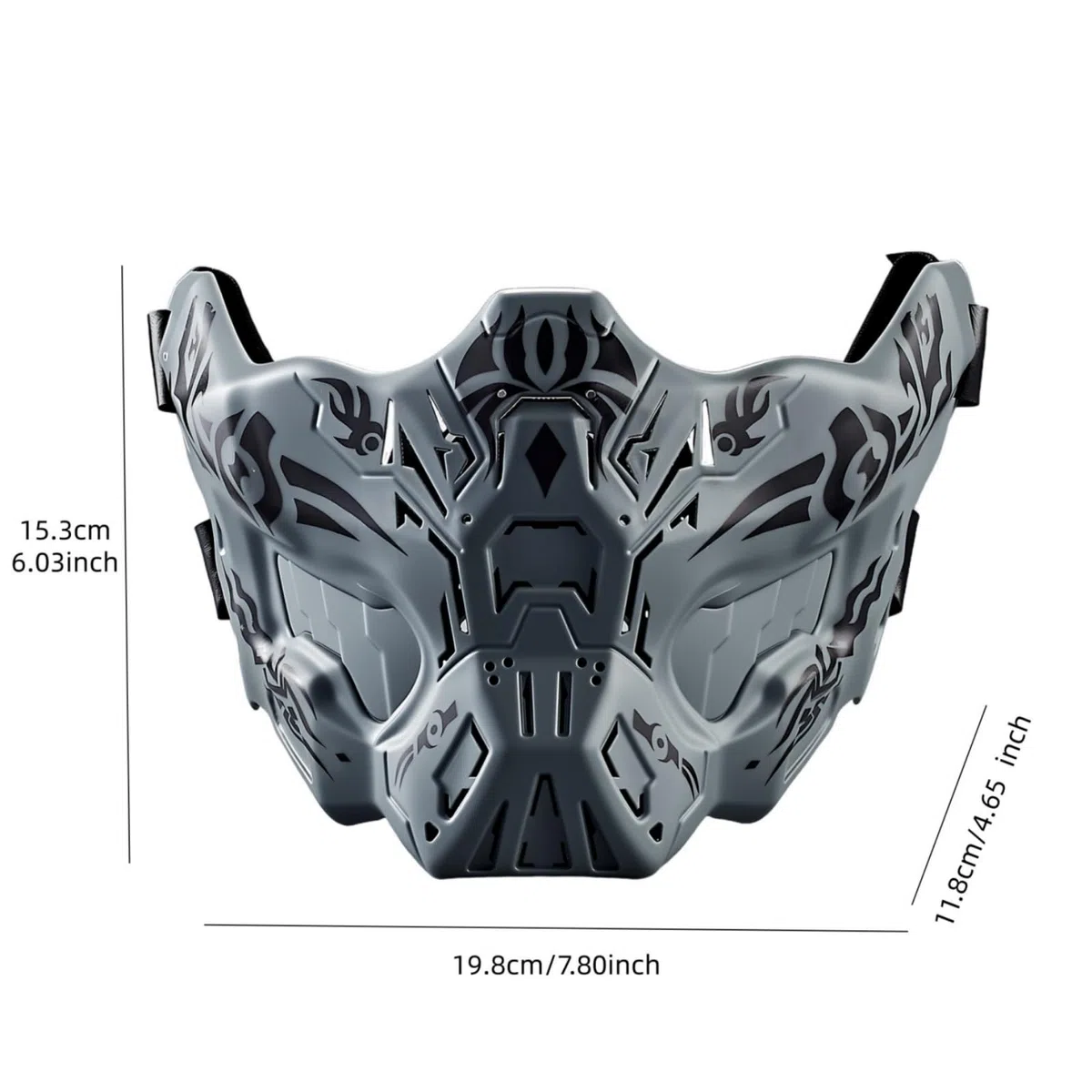 Airsoft Demi Visage Crâne Masques, pour Halloween Jeu De Rôles Paintball Jeu Tactique Equipement