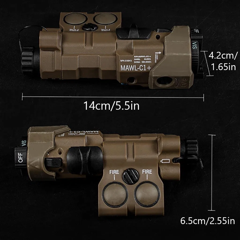 Airsoft Boîte de Batterie de modèle Tactique MAWL-C1, étuis de Stockage de Batterie légers modulaires pour Airsoft Paintball Hunting Collection de modèles