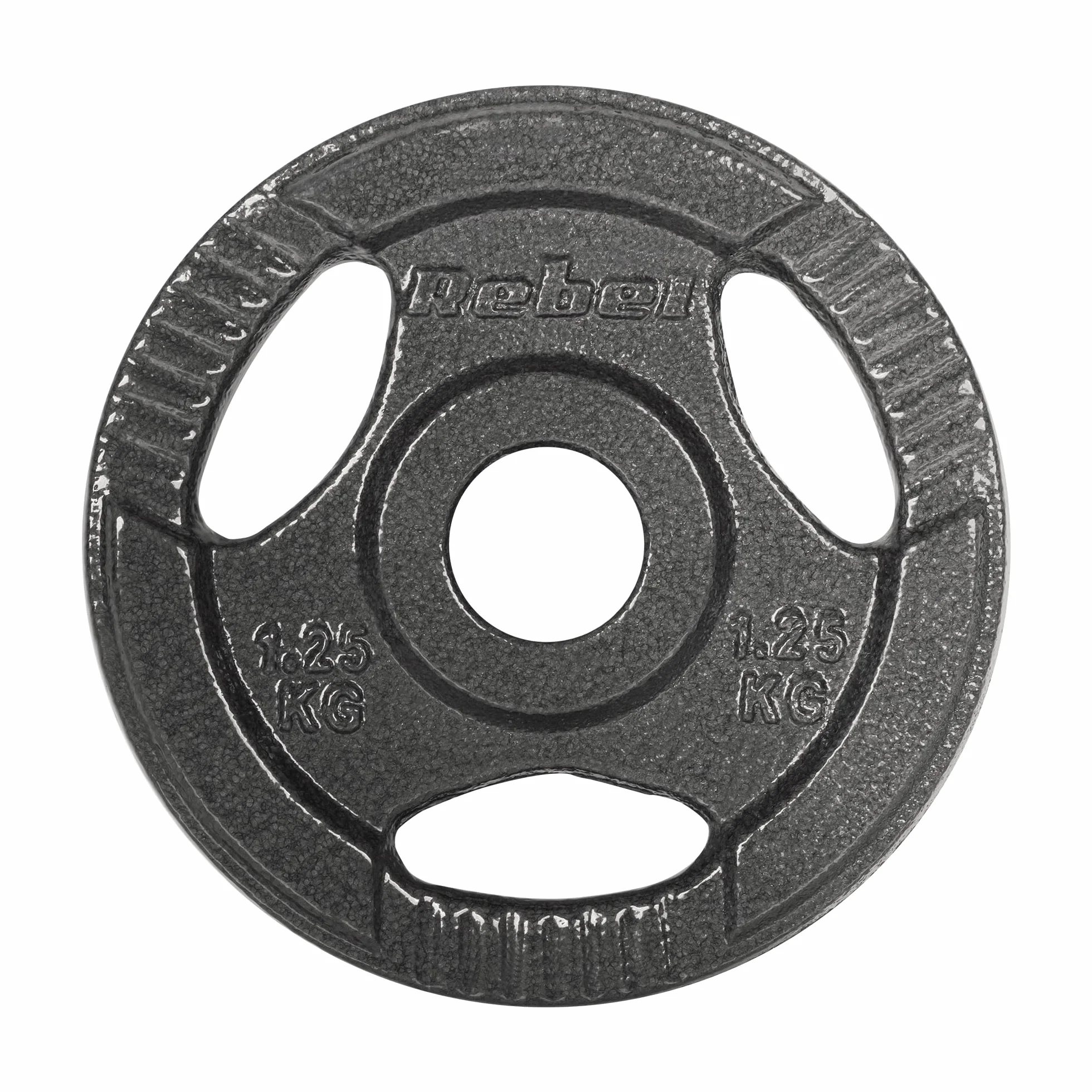 Rebelle Fonte Poids Set 4x1.25kg Trou 31mm Plaque avec Poignées RBA-2132
