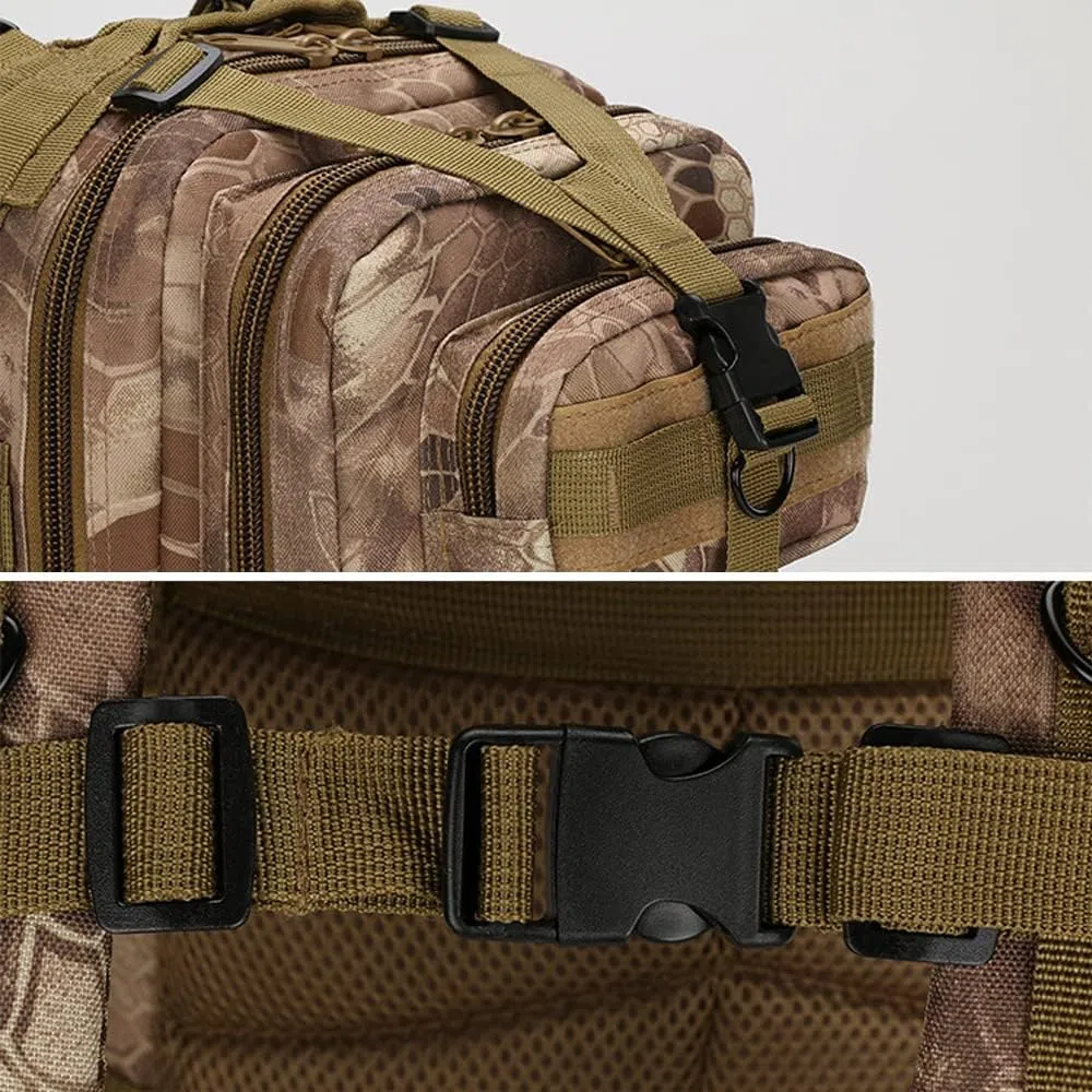 Lawaia 30L Sac à Dos Style Militaire, Sac À Dos Multifonction Molle Assaut Pack Tactique Combat Sac à Dos pour Trekking Randonnée Camping Pêche Escalade Alpinisme ou Utilisation Quotidienne