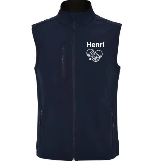 Gilet softshell pétanque personnalisé