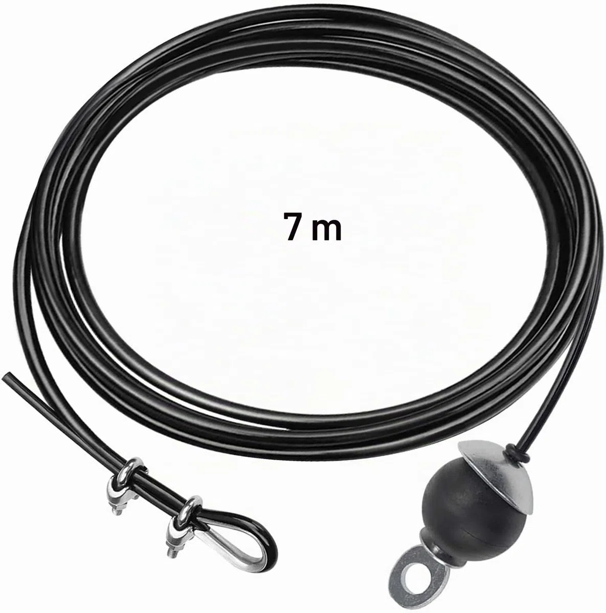 LFJ Câble de Gymnastique, Corde Fil d'acier de Remise en Forme DIY LAT Home Gym Poulie Câble Machine Musculation Cable