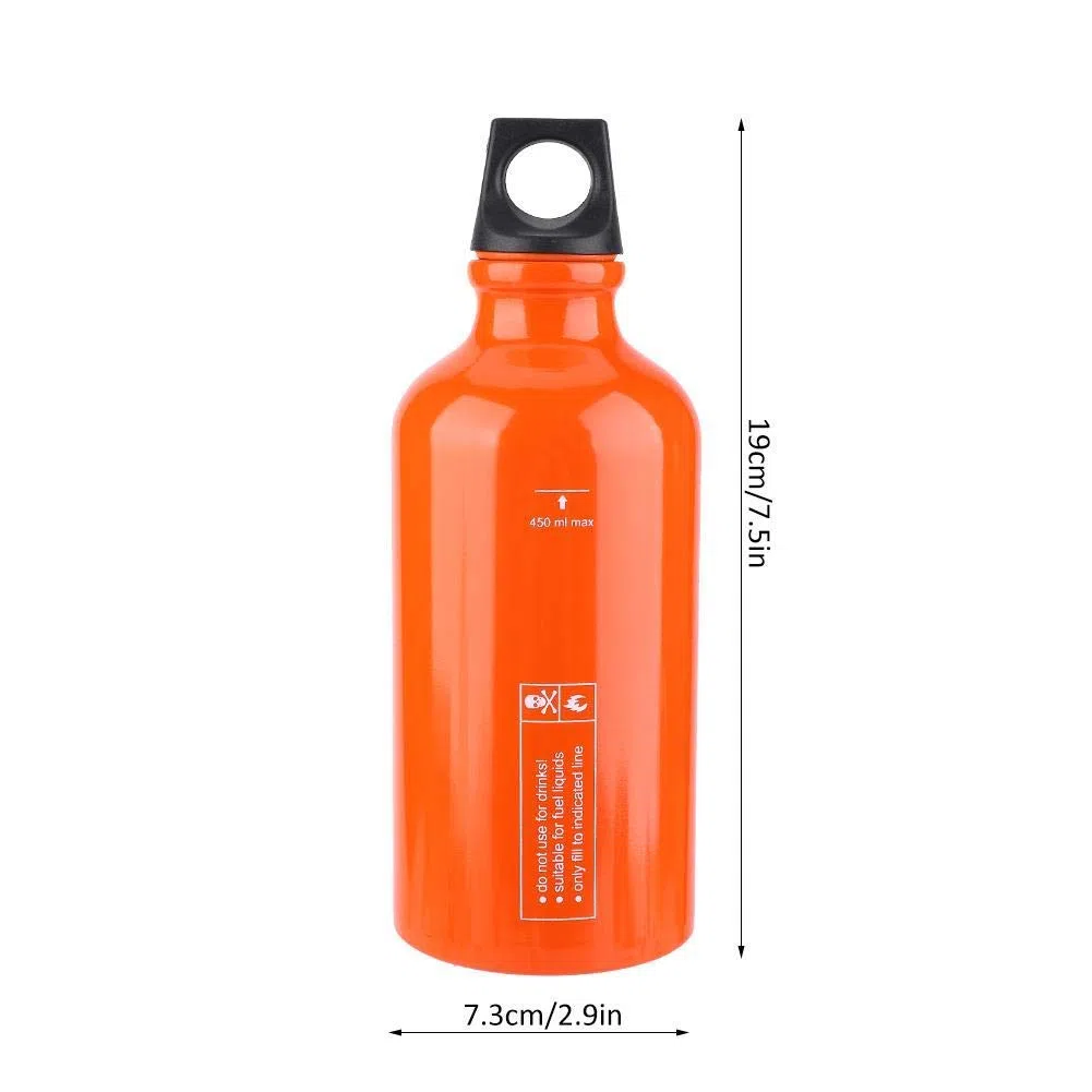 VGEBY Bouteille de stockage de carburant, alliage d'aluminium de conteneur d'essence de camping étanche pour la randonnée cuisant le pique-nique