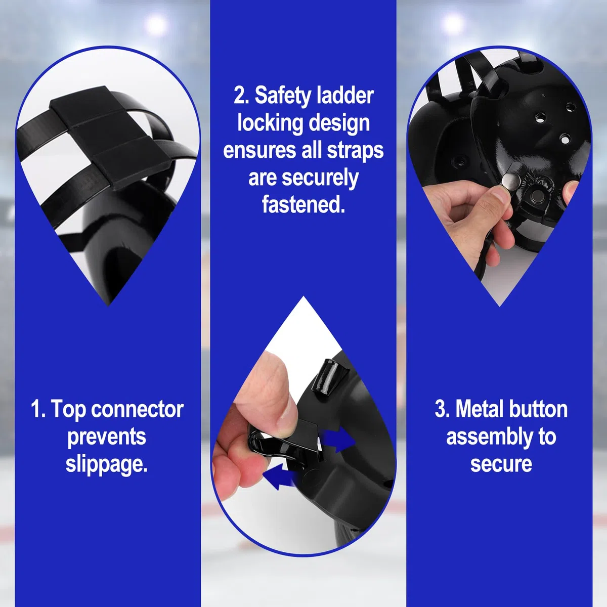 Jeunesse Lutte Protège-Tête, Ajustable Enfants Oreille Garde avec Système Sangle 5-Points Léger Casque Protection pour Garçons & Jeunes Lutteurs Entraînement et Compétition (Noir)