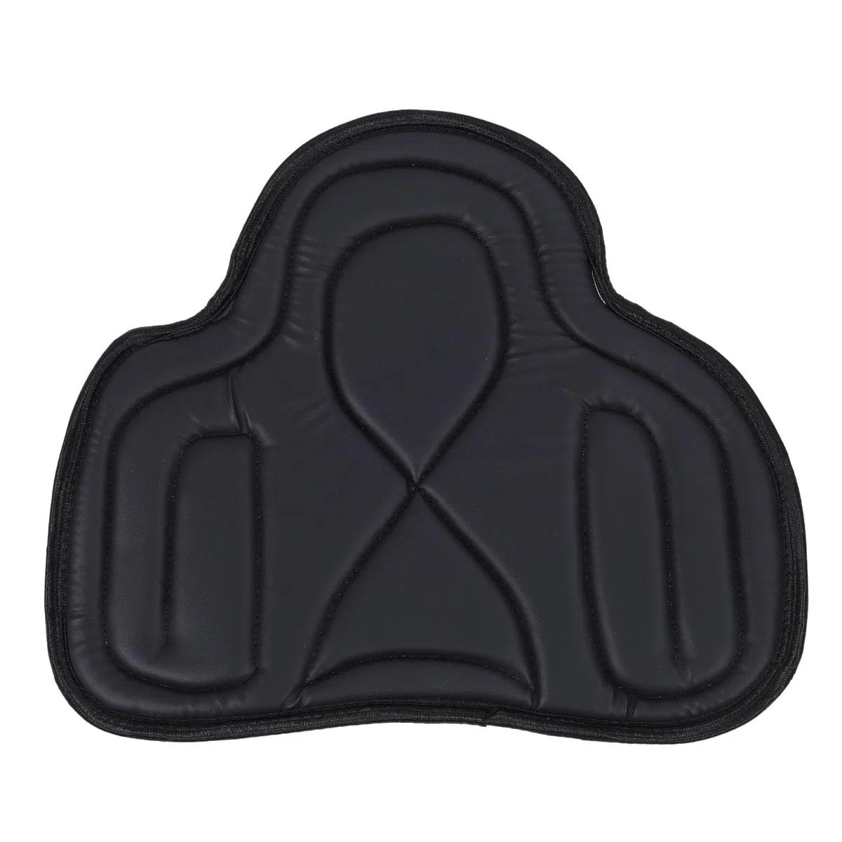 Alomejor Tampon de Selle à Cheval épaissis de Tampon de Selle d'amortisseur amélioré Saddle Pad avec du Cuir PU Respirant pour Le Confort de Conduite équestre
