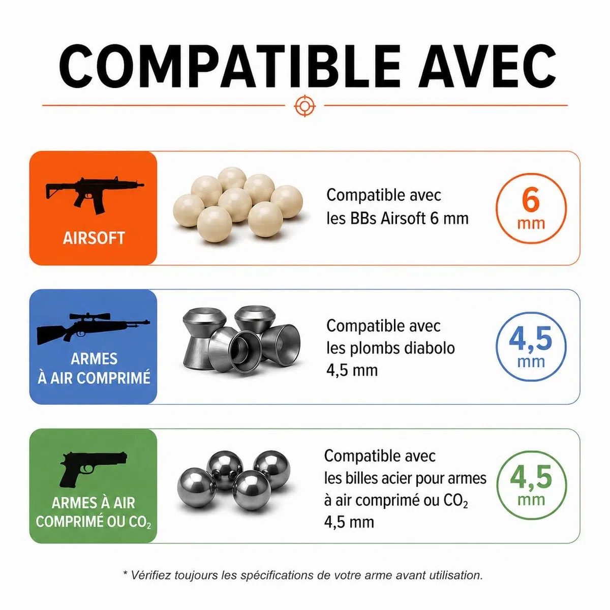 Porte-Cibles avec 50 Cibles 14x14 cm pour Airsoft et Airguns - Acier