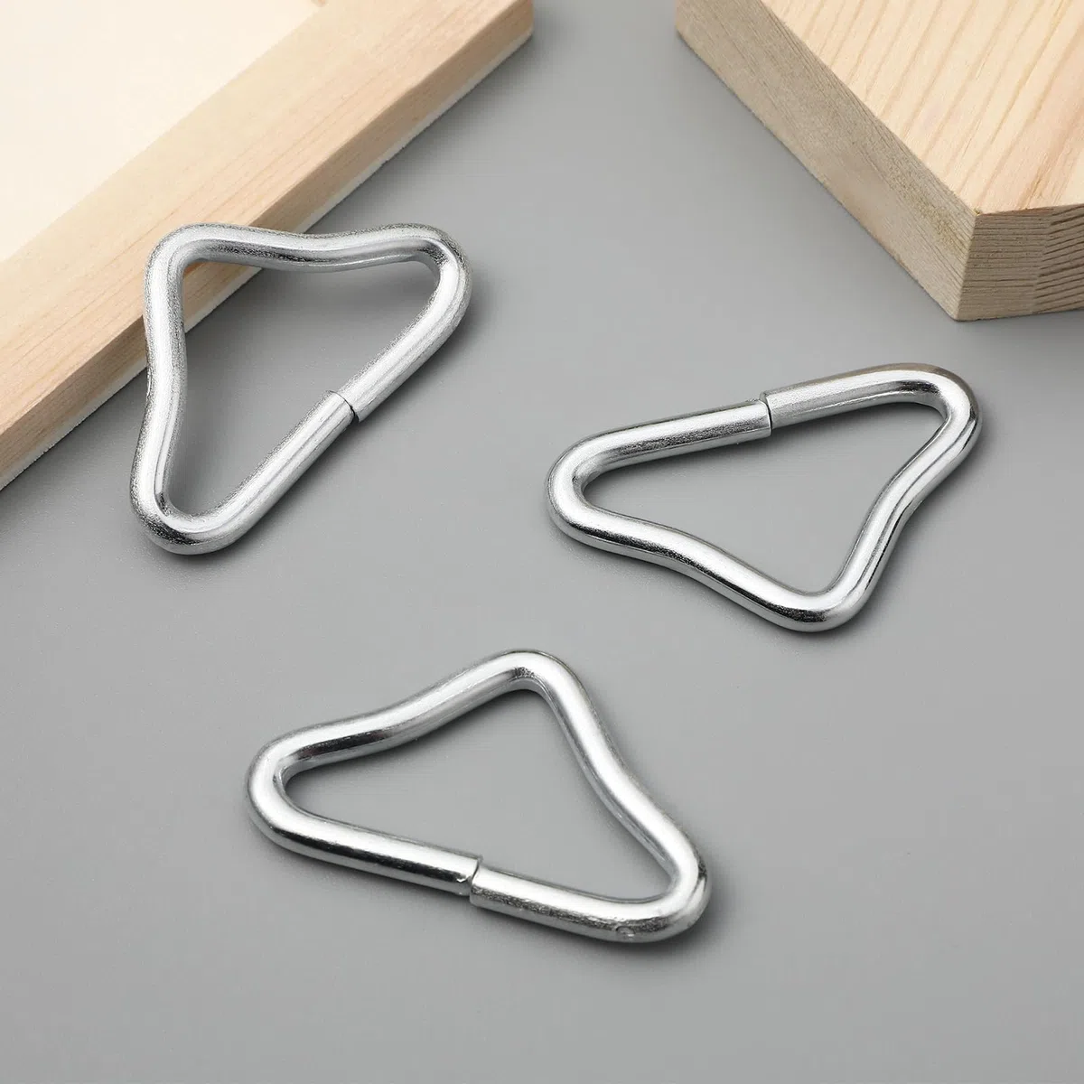 BESPORTBLE Lot de 20 Anneaux triangulaires en Acier Inoxydable pour Trampoline