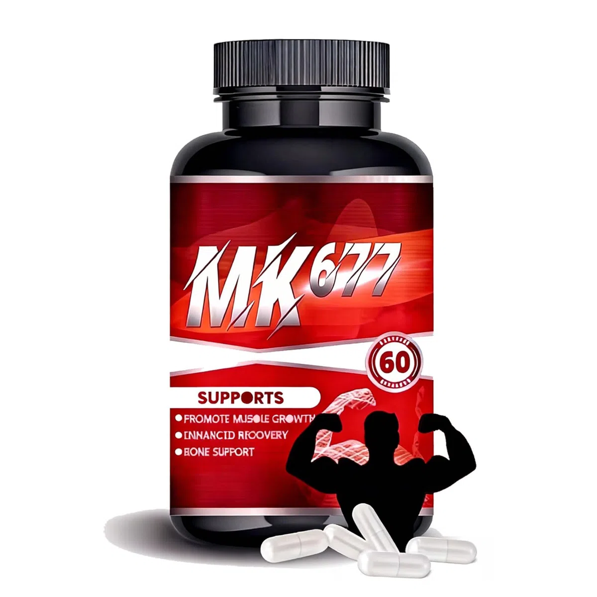 MK677 – Pour femmes et hommes | Mode de vie actif & entraînement |Convient pour une utilisation au bureau et au fitness.