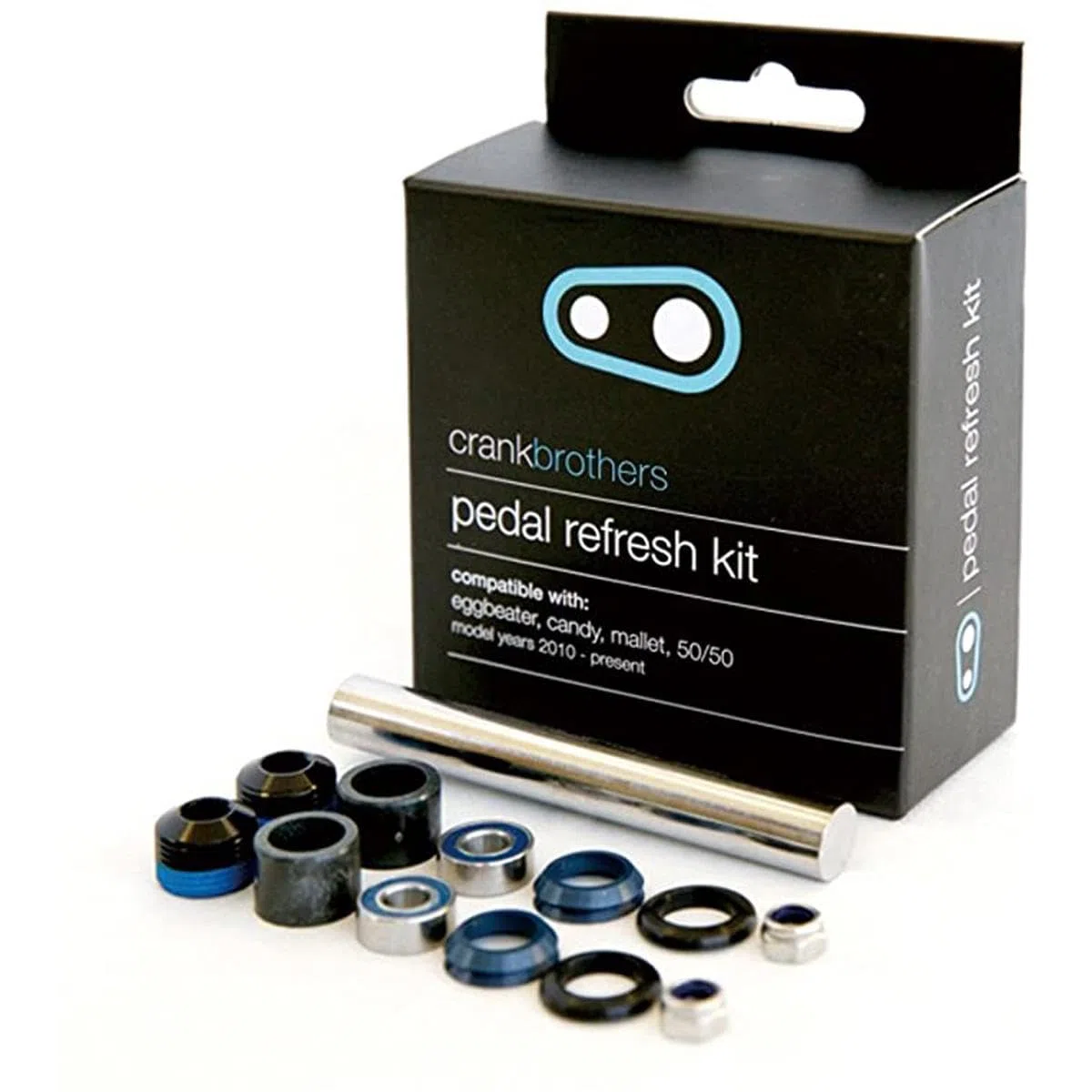 Crankbrothers Kit Refresh pédales/kit reconditionnement Egg Better Candy Kit renouvellement pédales Noir