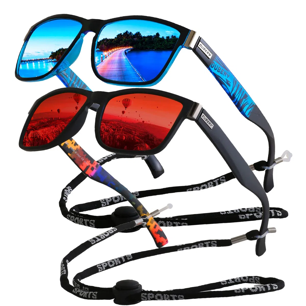 Lunettes de Soleil Polarisées UV400 pour Hommes Femmes