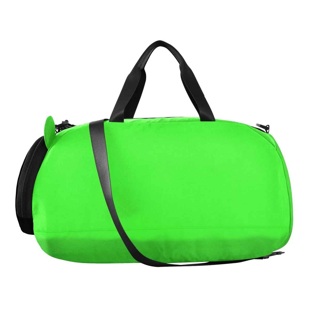Sac de sport vert fluo avec compartiment à chaussures de grande capacité pour voyage, sport, week-end