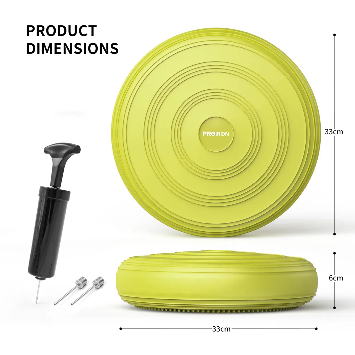 PROIRON Coussin d'équilibre Coussins de Stabilité 34cm-pour Core Training, Fitness