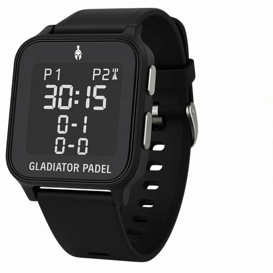 Montre compteur de points pour padel, tennis, pickeball et ping pong-Marqueur de jeu électronique avec fonction horloge, alarme et chronomètre, résistant à l'eau, facile à utiliser