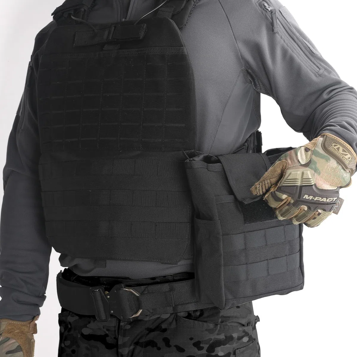WLXW Pochette Tactique MOLLE - Pochette Utilitaire Enroulable Qualité Militaire Cordon Serrage Ouverture Rapide, Compatible Ceinture Ambidextre Ceinture Combat, Organiseur EDC Compact Chargeurs Équipe