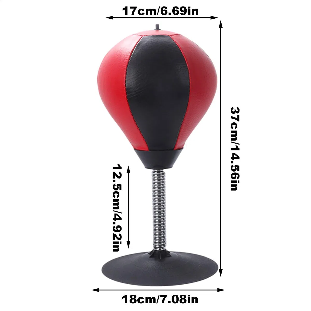 Stress Punching Bag, Desk Boxing Punch Ball with Suction Cup, Heavy Duty Stress Relief Boxing Bag with Pump, for Kids, Teenagers, Adults, Fun Stress-Relieving Office Desk Tool, Portable Punching Ball