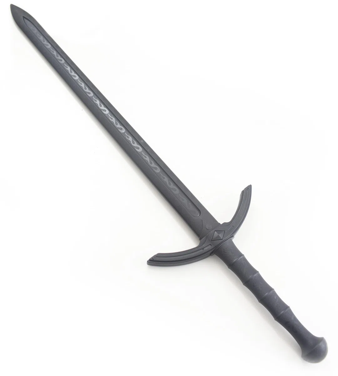 Epée Médiévale en Polypropylène Noir 104 cm - Epée d'Entraînement Combat de Frappe Haute Qualité Haut de Gamme