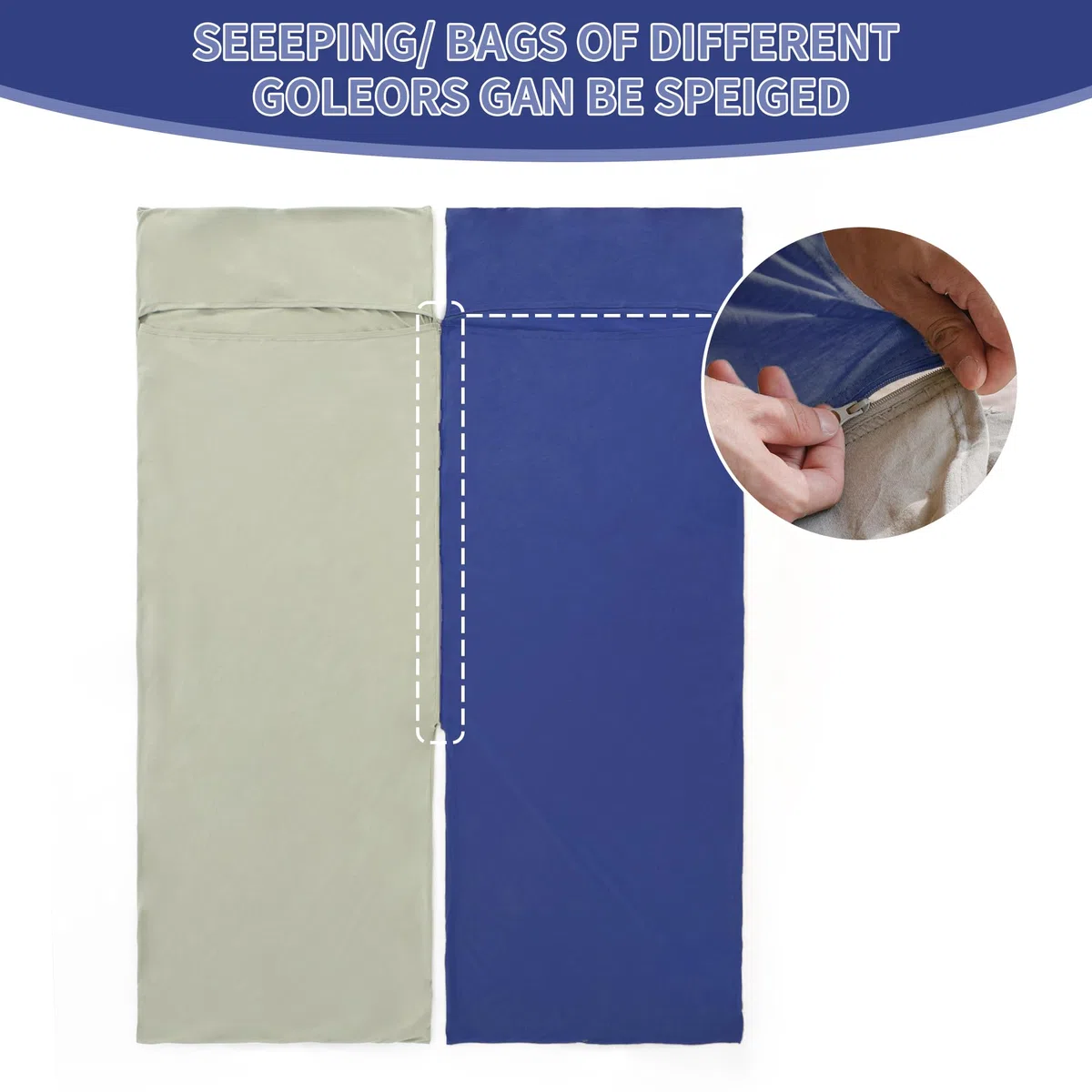 Naturehike Draps de Sac de Couchage de Voyage Ultralégère Compact en Microfibre avec Compartiment Oreiller Ajouté, Sac de Couchage pour Adultes, Sac de Couchage de Aussi comme Drap de Couchage