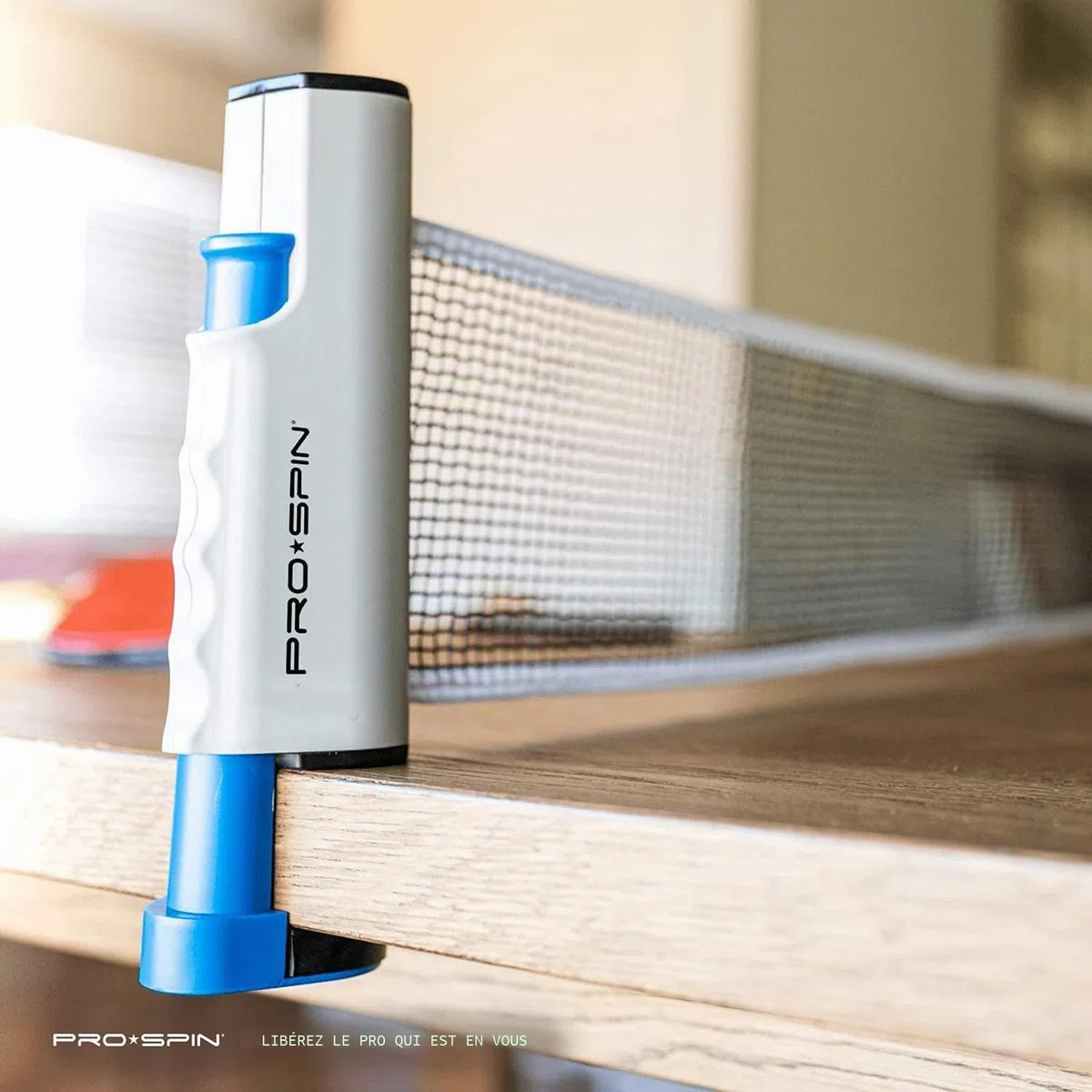 PRO-SPIN Filet de Ping-Pong Portable | Filet de Tennis de Table Rétractable pour Toutes Les Tables | Sac de Rangement Inclus