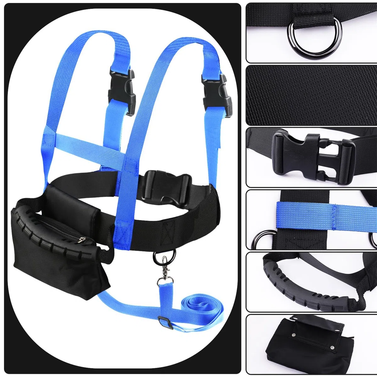 Harnais de Ski et de Snowboard pour Enfants PEUTIER, Bleu, Nylon, Enseignement du Contrôle de la Vitesse, Accessoires de Ski pour Enfant Garçon Fille Débutants
