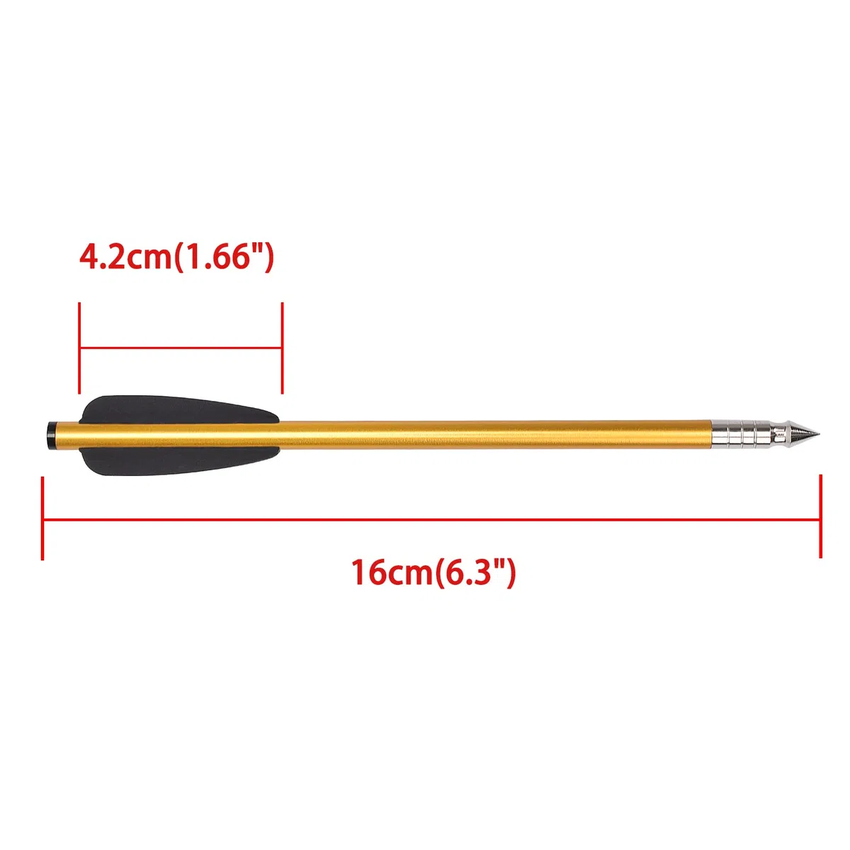 NIKA ARCHERY Arbalète Boulon 6.3'' Pistolet Arbalète Aluminium Arbalète Flèches avec Impact Vis 50 à 80 LBS pour Pratiquer la Cible de tir et la Chasse