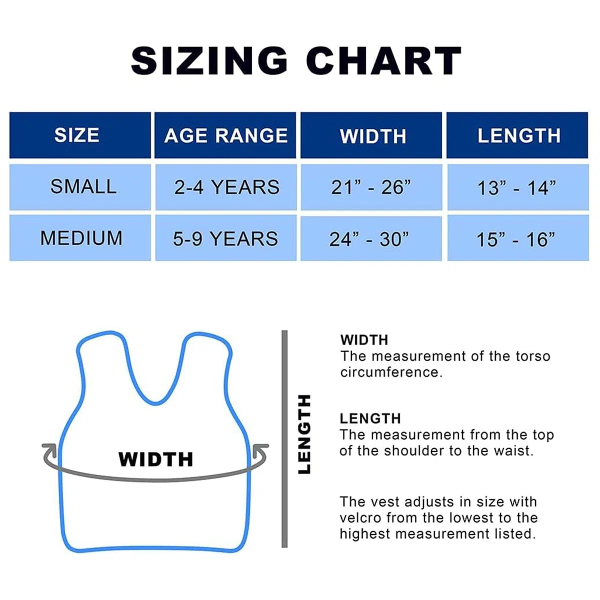 Gilet Lesté pour Enfants, Gilet de Compression Gilet Lesté de Sécurité pour Enfants Souffrant de Surcharge Sensorielle ABR Autisme TDAH SPD SI Veste Lestée 1,3kg Poids Amovible, Bleu