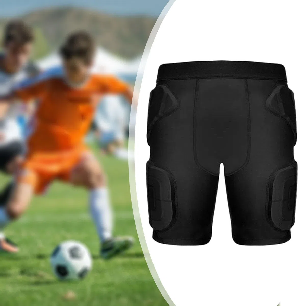 Pantalon de Protection, Ceinture de Football Rembourrée, Confortable, équipement Professionnel, Protection des Hanches pour Le Football et Le Basket-b