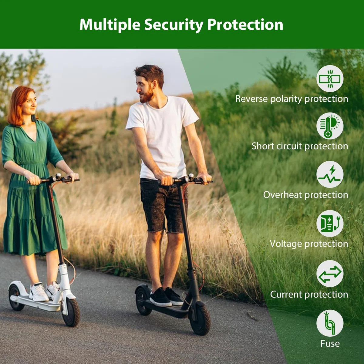 Chargeur Trotinette Electrique，54,6V 2A Chargeur Hoverboard, Chargeur Universel pour Batterie Lithium 48V avec 6 Connecteurs，Charge Rapide pour Hoverboard，E-Bike，Scooter électrique