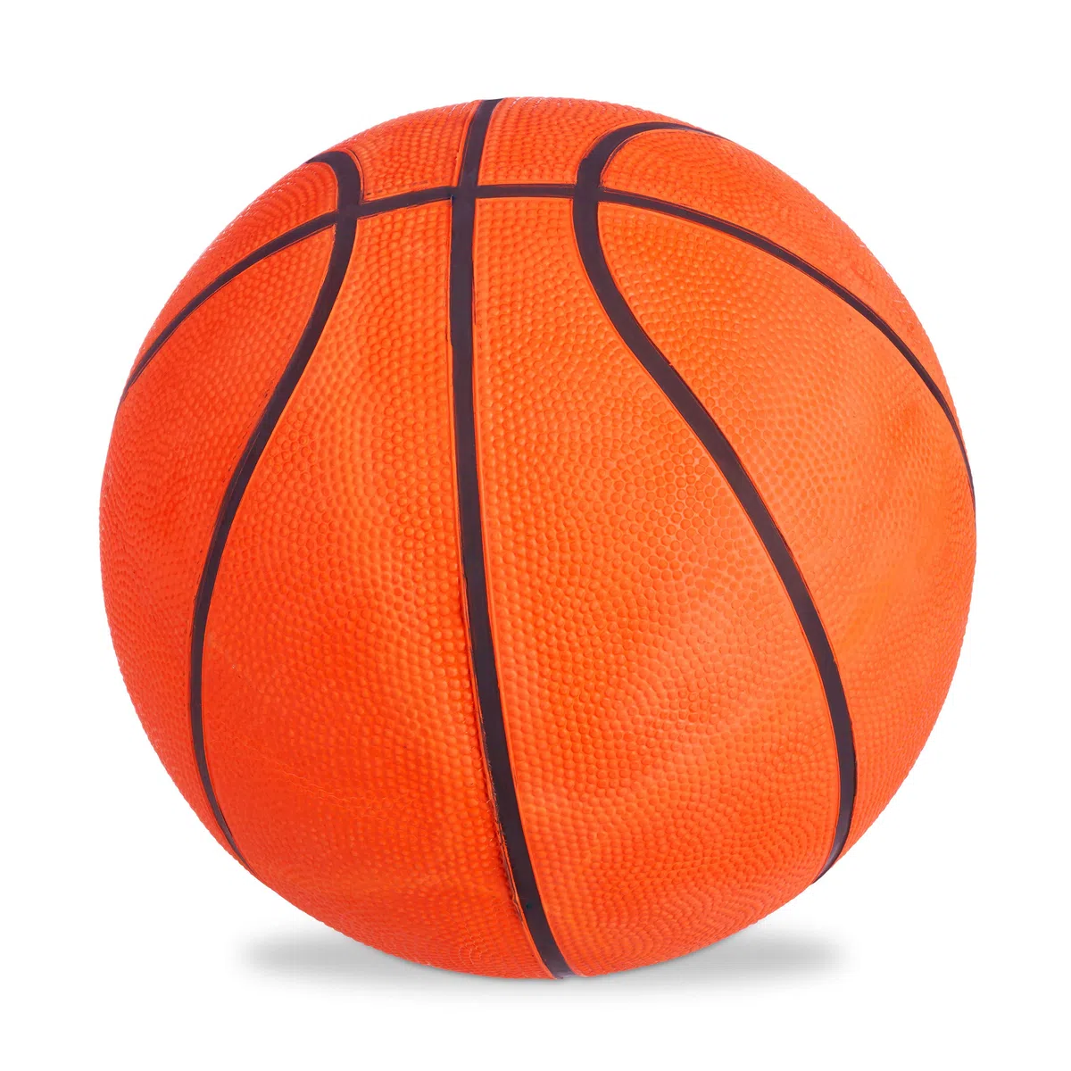 Relaxdays Ballon de Basket, Surface Pratique, Valve, Caoutchouc, Adultes, Ados, Taille 7, intérieur et extérieur, Orange