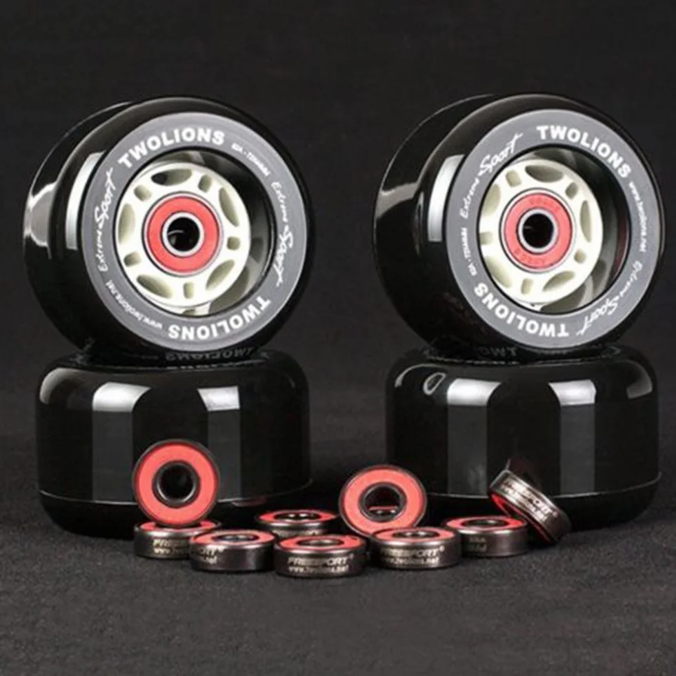 8pcs en Céramique Skate Roulements, 608 RS Abec 9 Roulements à Billes pour Skate, Roulements de Skateboard Longboard Roulement Roller Skate Roulements 8mm x 22mm x 7mm