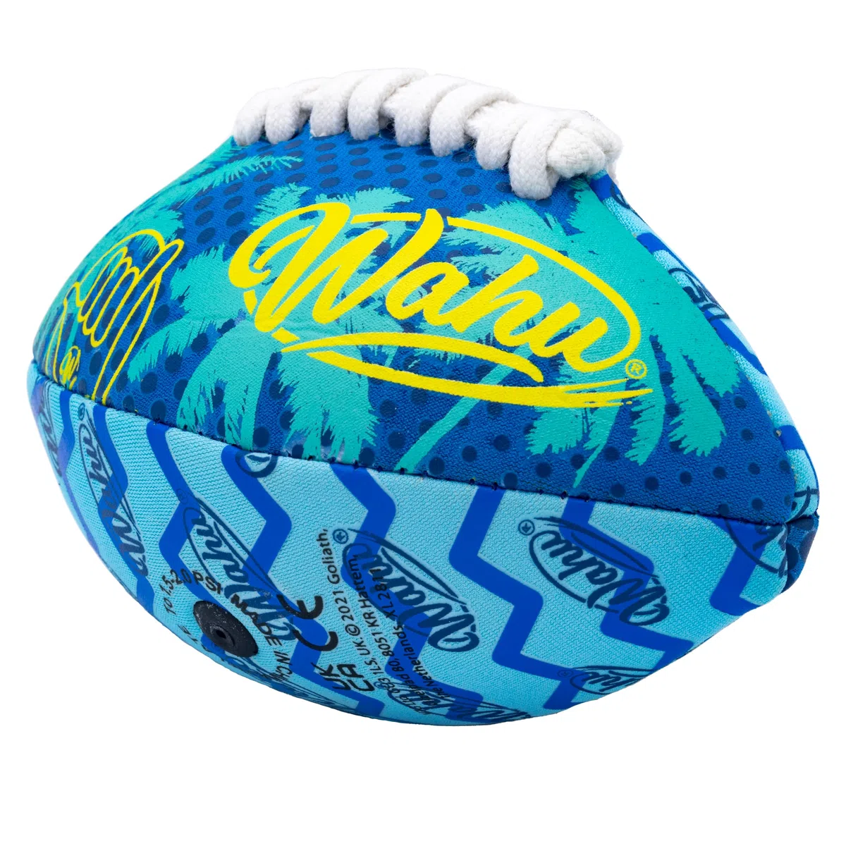 WAHU Ballon de Football américain Mini (16,5 cm) | Ballon de Football américain 100% étanche avec de Vrais Lacets | Idéal pour Le Jardin ou la Plage | À partir de 5 Ans