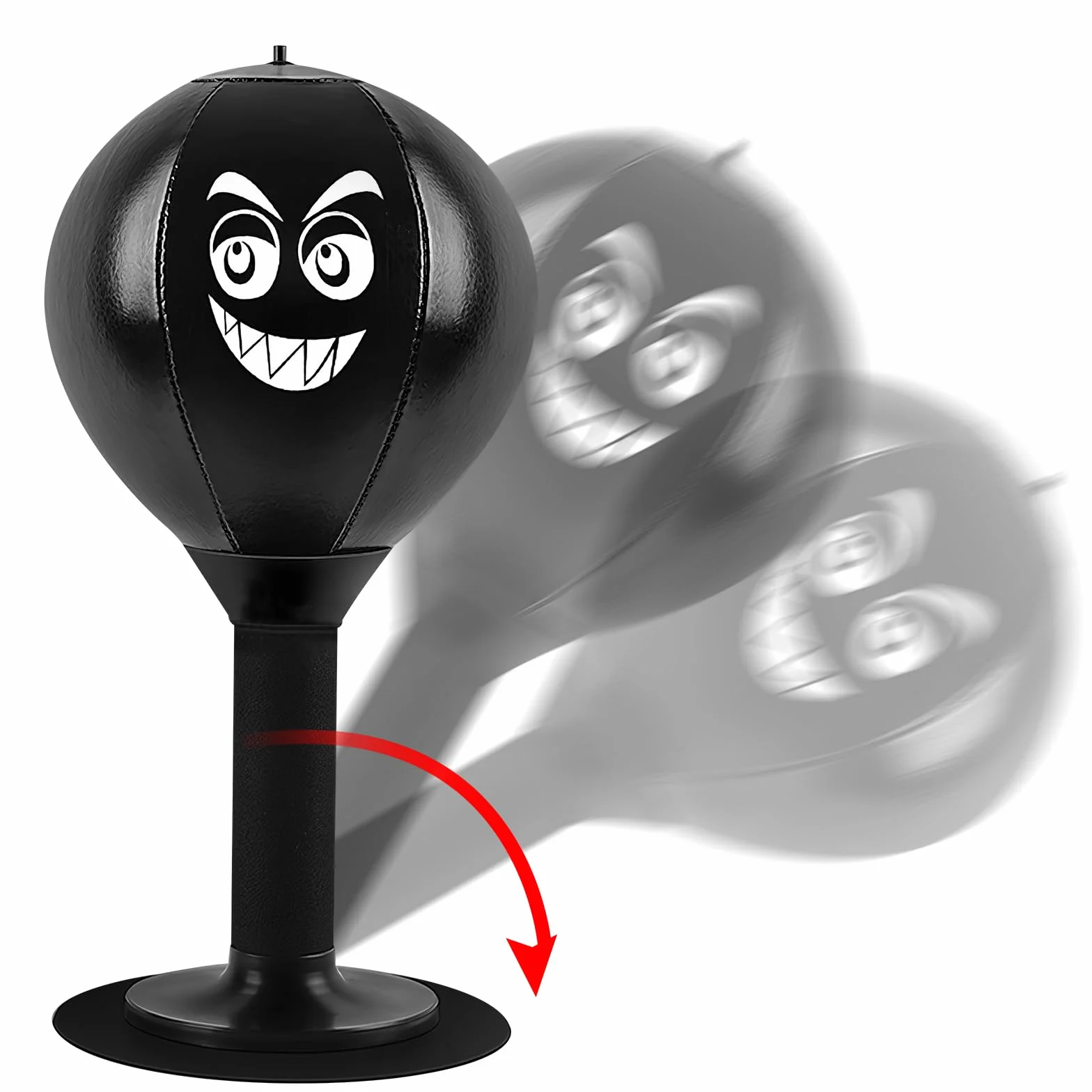 Punching Ball de Bureau, Boxe Table Stress Buster sur Pied Punchingball Ballon Boxe