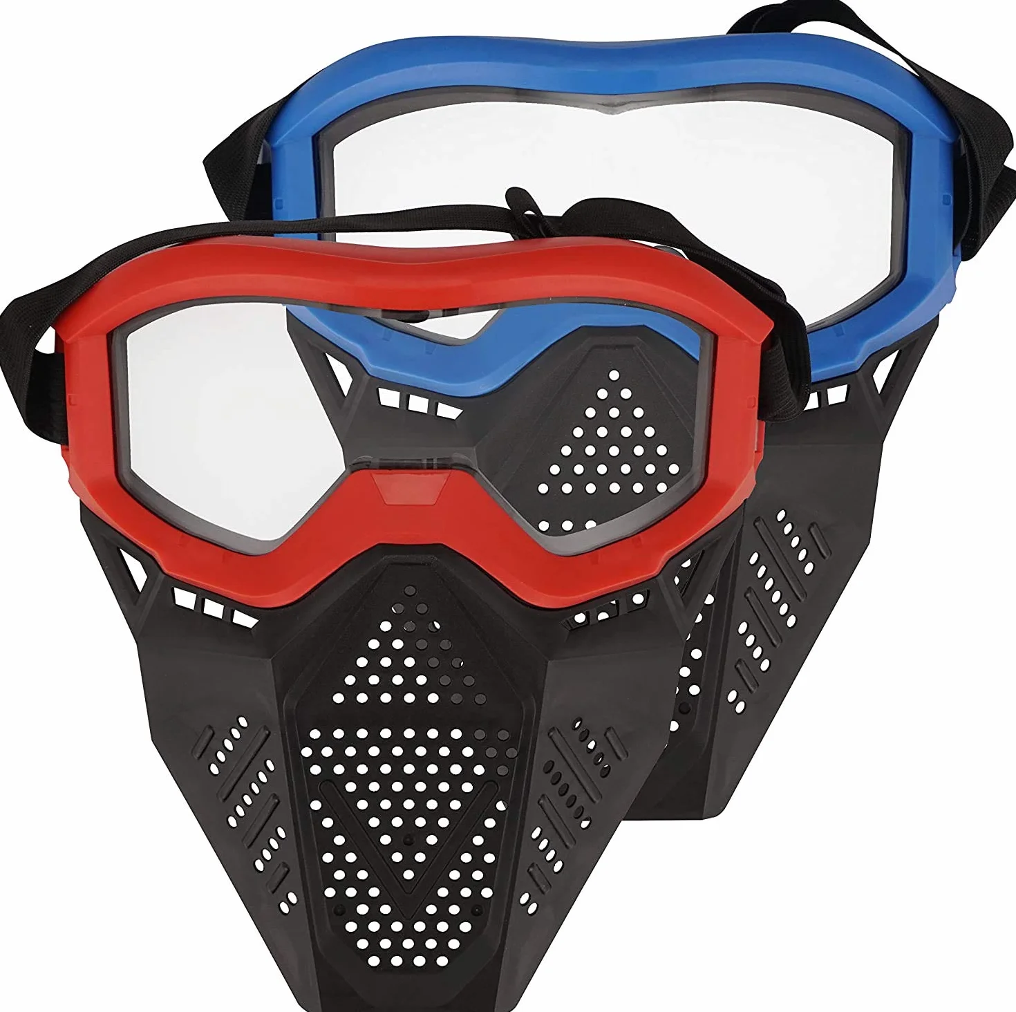 Lot de 2 Masques Tactiques pour Masque Facial Compatible avec Nerf Rival, Apollo, Zeus, Khaos, Atlas, Artemis Blasters Rival Mask