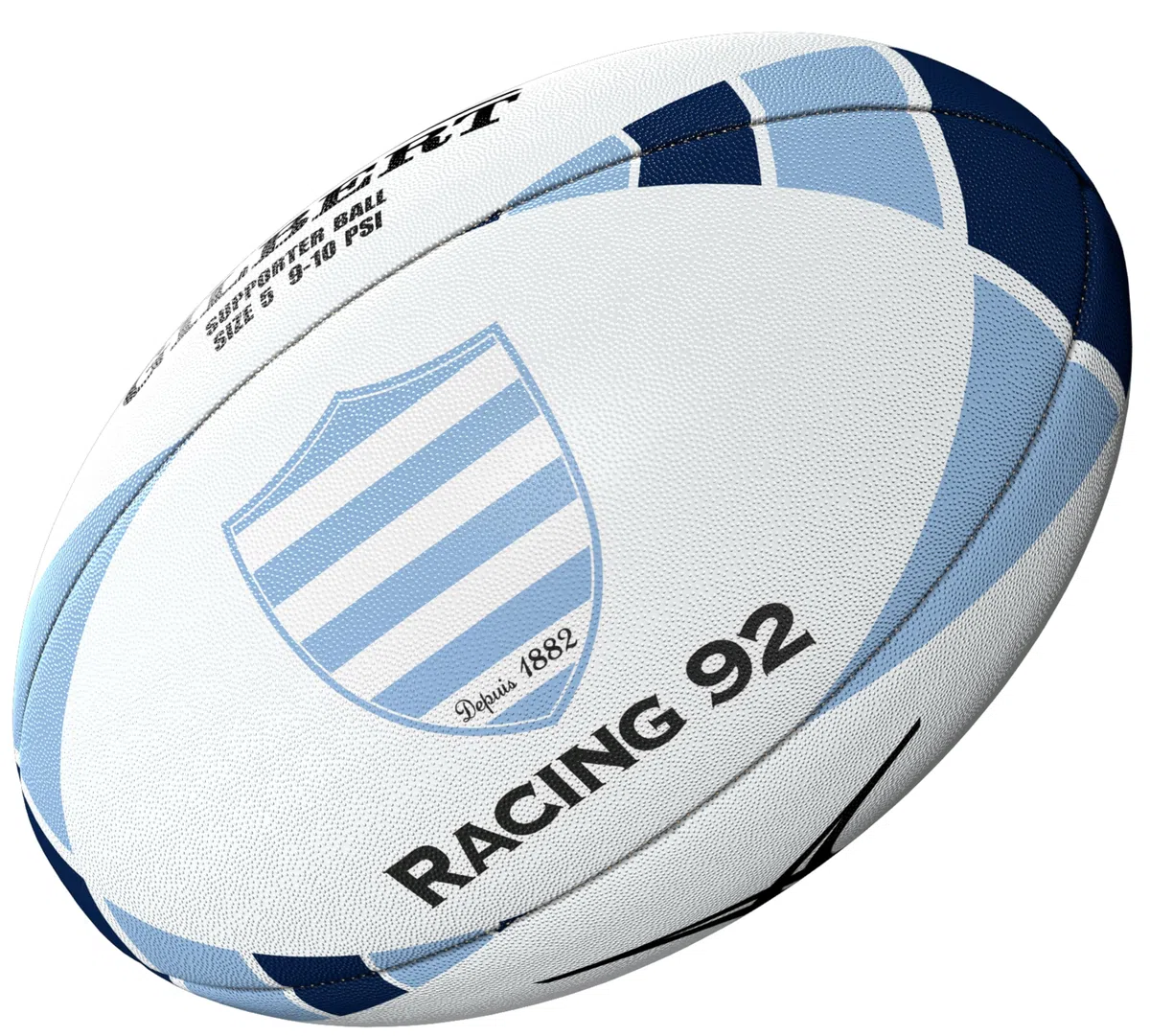 Gilbert Ballon de Rugby Racing 92 - Collection Officielle Taille 5