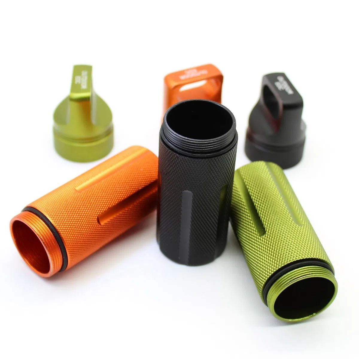 auvstar Bouteilles Étanches en Aluminium,Étanche Capsule Joint Bouteille Pilule Boîte de Survie Conteneur Pilules De Stockage Bouteille,Boîte Étanche EDC