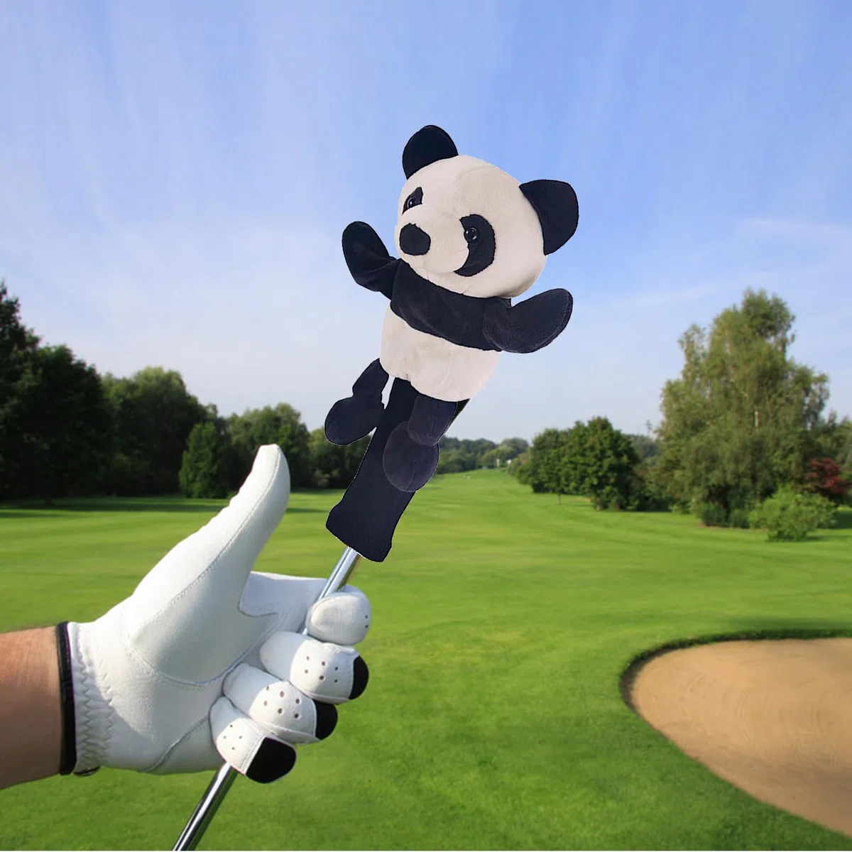 Housse Amusante pour Tête De Club De Golf – Peluche 40x5cm | Capuchon Doux pour Driver Ou Putter | Protecteur Poxur Bâton Animalier Style De Sac Et Utilisation Quotidienne sur Le Parcours