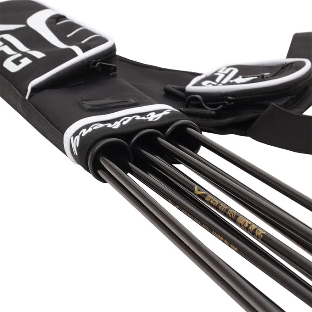 Archery Bag Outdoor Canvas Arrow Quiver Hunting Three Tube Archery Bag Waist Span Archery Accessories Archery Bag