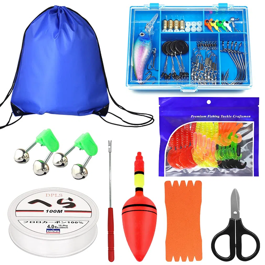 Kilitn Canne à pêche Portable pour Enfants, 1.5 m Canne à pêche télescopique Portable et Moulinet avec Ligne de pêche, kit Complet, équipement de pêche pour Enfants, garçons, Filles et Adultes