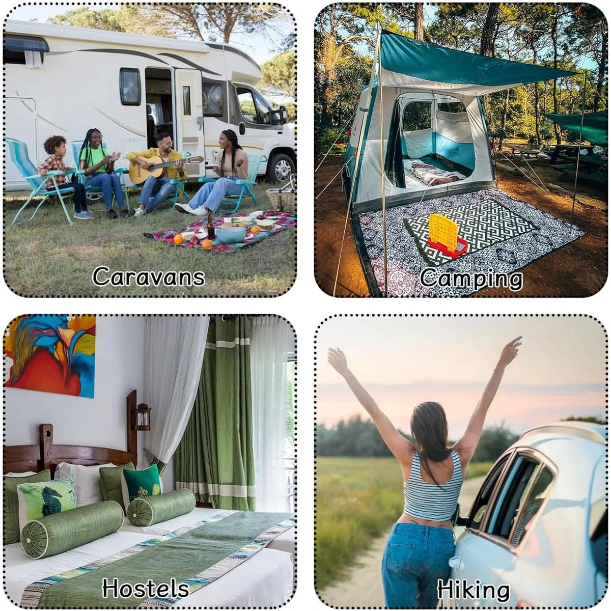 Sac De Couchage en Coton Drap De Couchage 1 2 Personnes Draps, avec Fente Couchage pour Oreiller pour Hôtel, Motel Et Voyage en Sac à Dos, Drap De Camping Léger