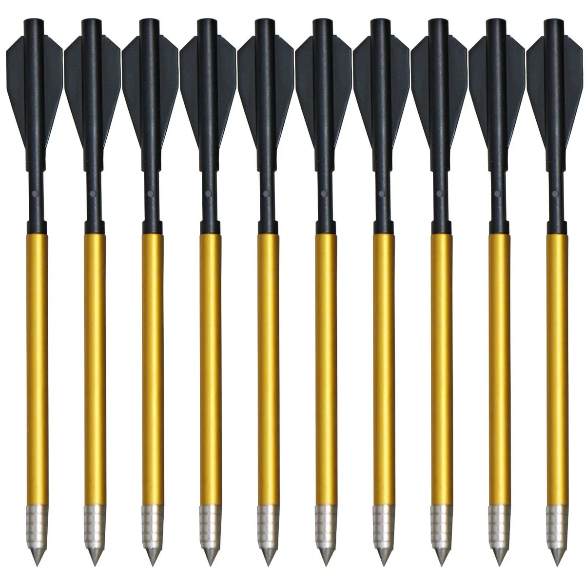 YAK Archery Mankung Sobek Lot de 10 boulons d'arbalète 6,5"