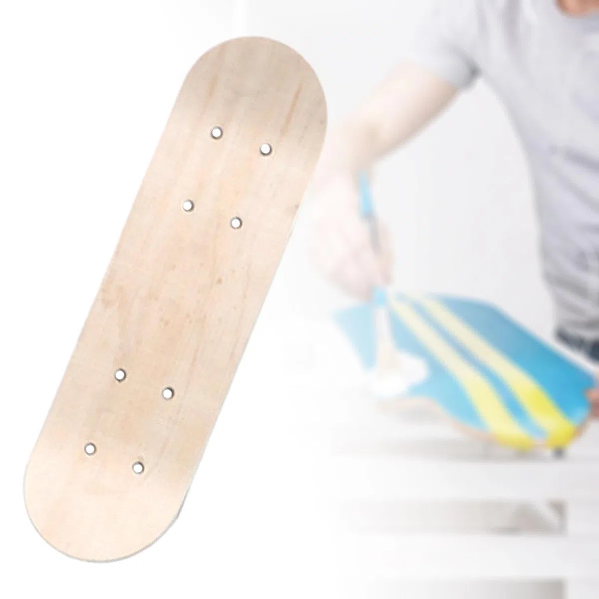 Planche à roulettes Vierge, Planche en Bois de Peinture à Faire soi-même, Planche à roulettes pour Enfants pour garçons et Filles débutants