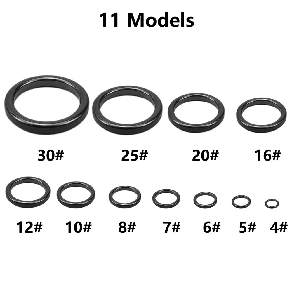 Lot de 160 anneaux de guidage en céramique pour canne à pêche, 11 tailles, accessoires de réparation de canne à pêche 4#-30#