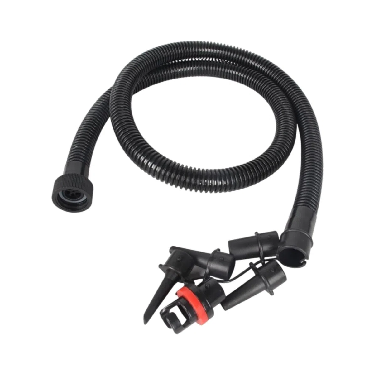 Perfeclan Tuyau de Pompe à air Gonflable, Connecteur d'Accessoires pour Dispositif de Gonflage, Tuyau en PVC de Pompe à Main de 1,2 m pour Bateau Piscine, Pneumatique, Bouées, Connexion Étanche