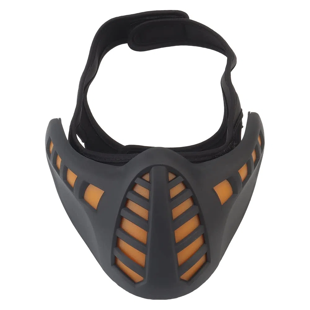 CyberPunk Masque LED pour Halloween, festival, fête, cosplay, lumière lumineuse, dans l'obscurité, tactique Airsoft, paintball, CS Wargames