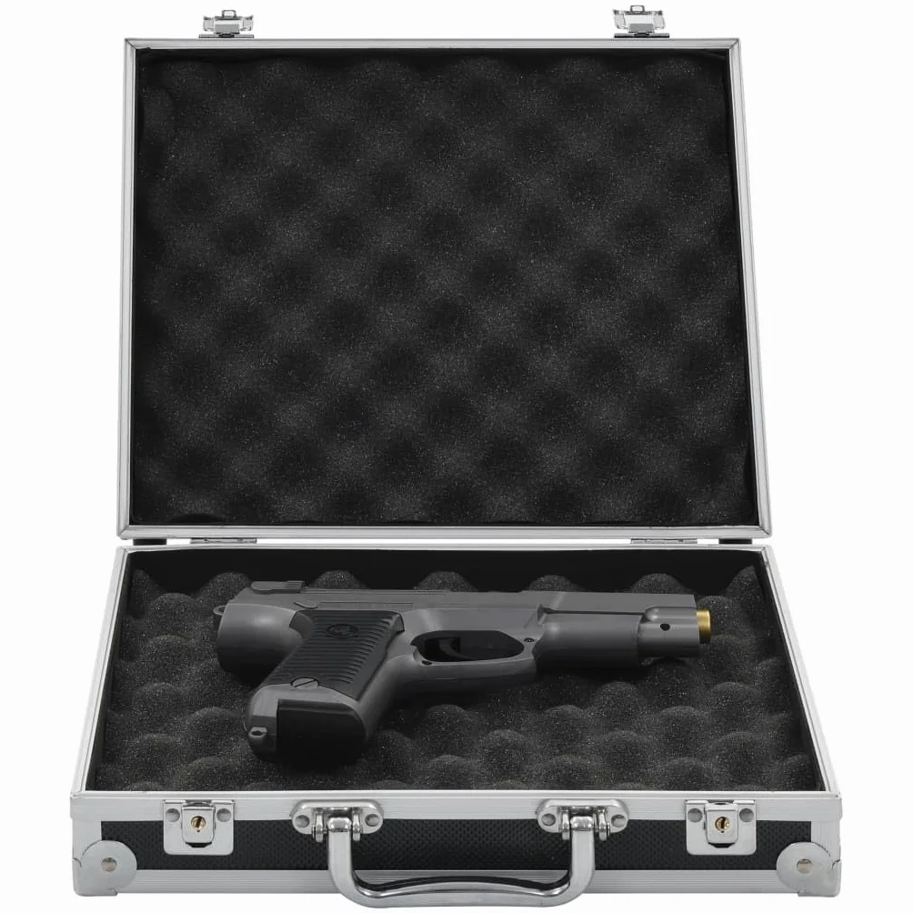vidaXL Mallette pour Arme à Feu Aluminium ABS Valise à Pistolet Multicolore
