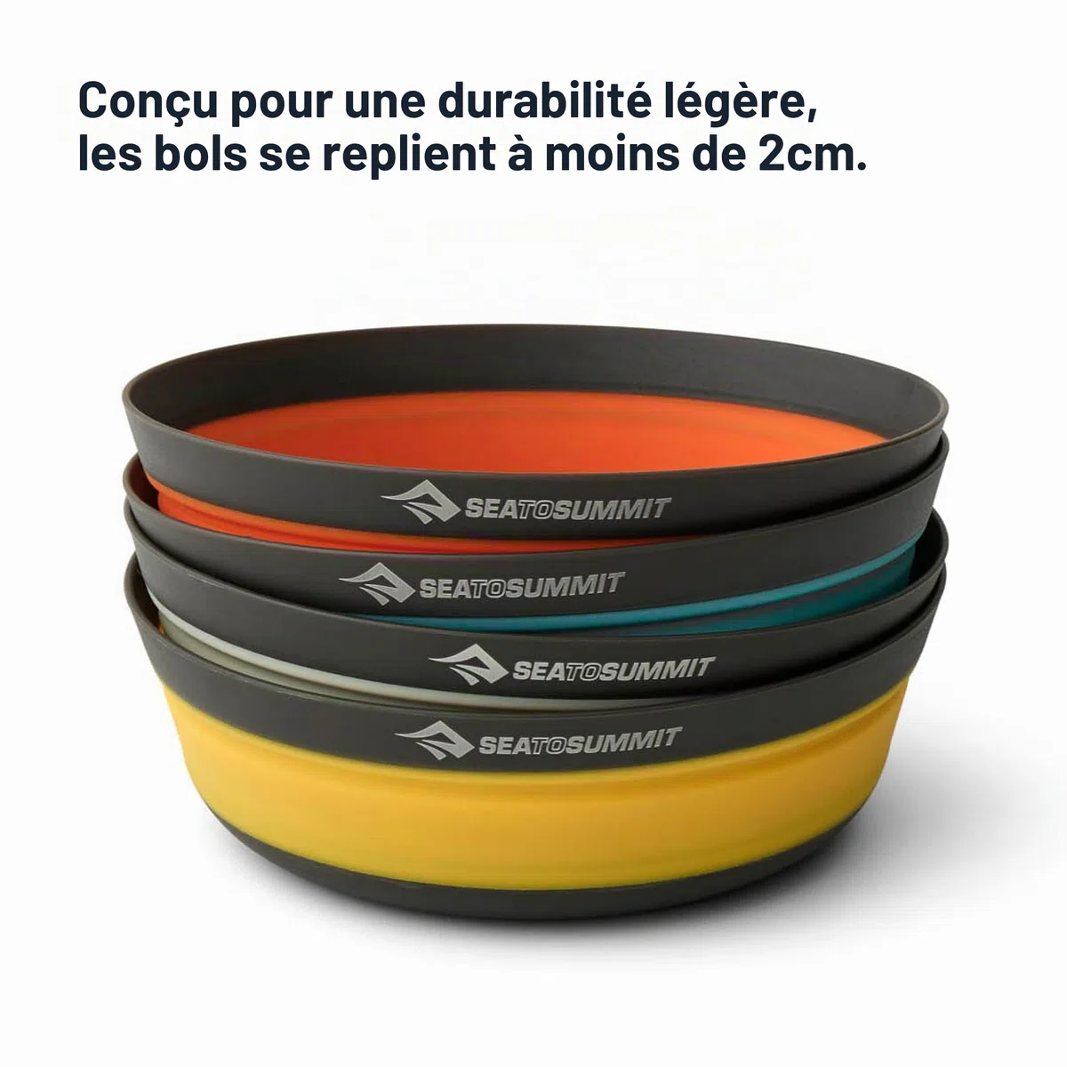 Sea to Summit Frontier Bol pliable ultraléger, taille M, 710 ml, bleu océan