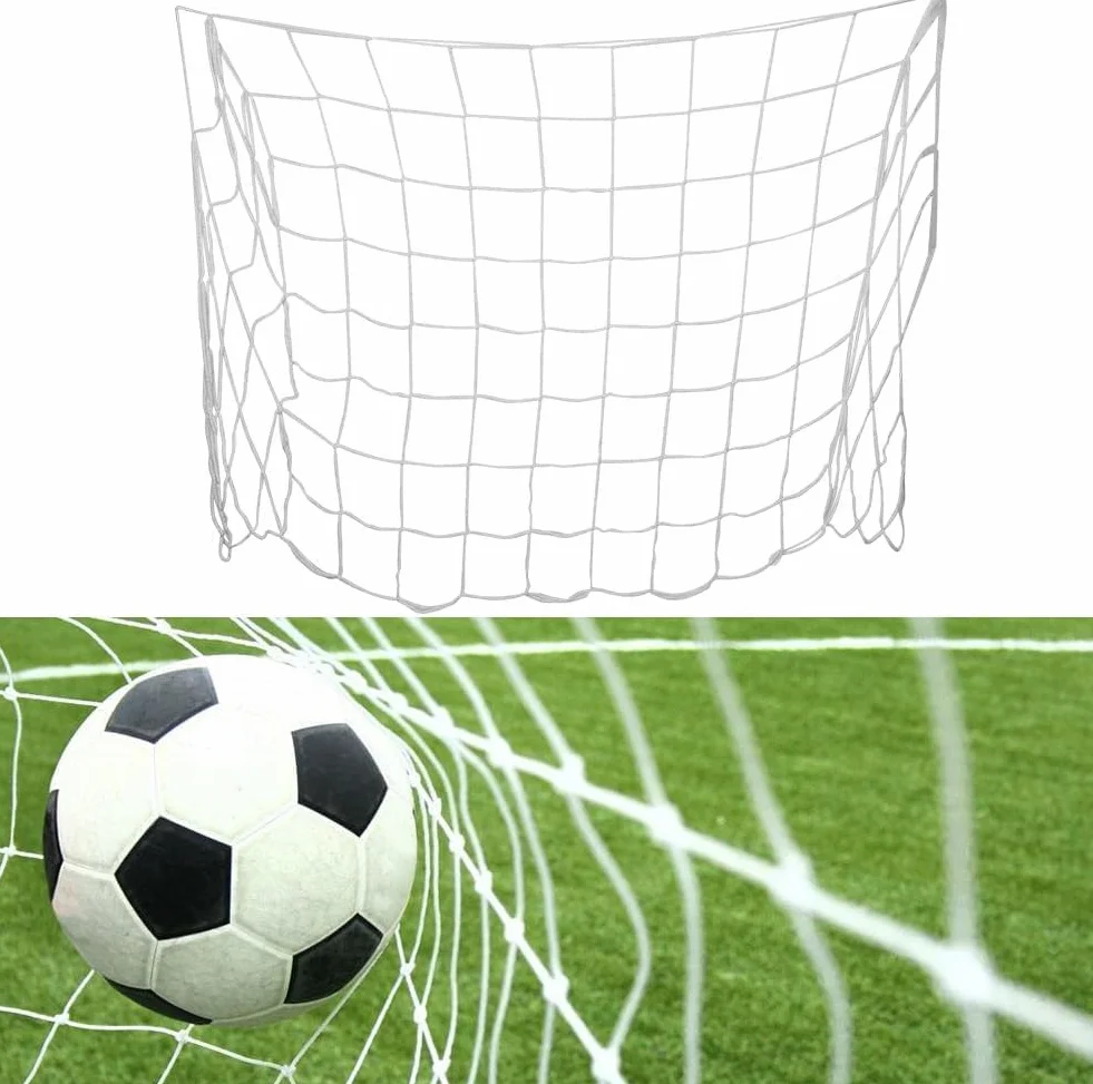 Filet de football 3,6x1,8 m Sport Filet de remplacement pour but de football en fibre de polypropylène Accessoires résistants aux intempéries pour l'entraînement au football pour les buts de