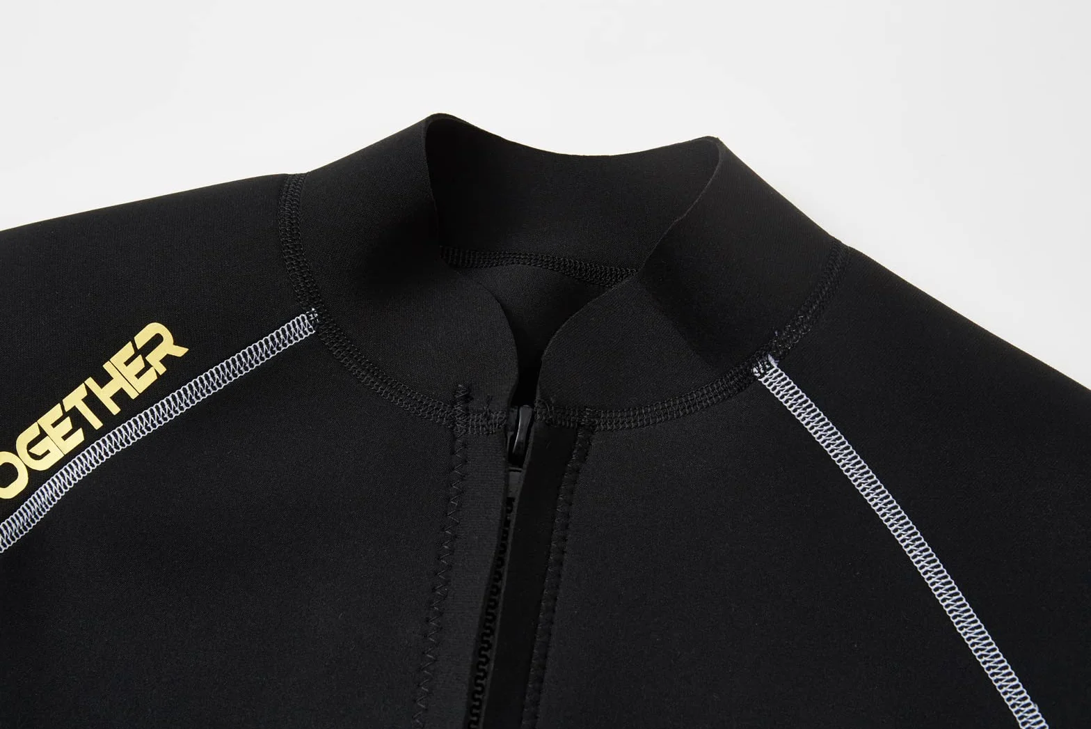 Veste de plongée pour homme et femme, en néoprène de 2 mm avec fermeture éclair sur le devant, manches longues, pour le surf, la natation, la plongée, haut de combinaison (M, femme)