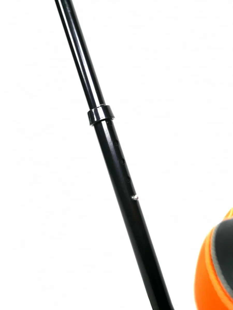 AOK - Canne à vélo Enfant pour Apprentissage - Adaptable tricycles/vélos Enfants - Fixation Rapide sur Tige de Selle - Longueur Ajustable 580 à 725 mm - Acier Robuste, Embout Nylon, Pads PVC